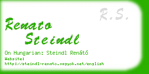 renato steindl business card